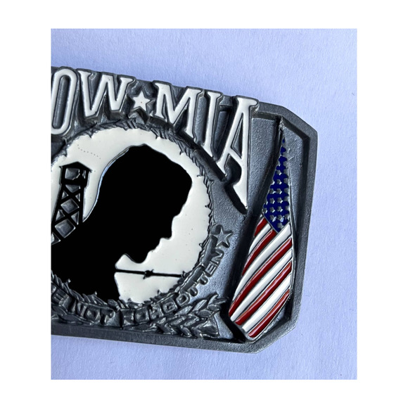 POW/MIA The National League of Families Pow Mia Belt Buckle - Picture 7 of 11